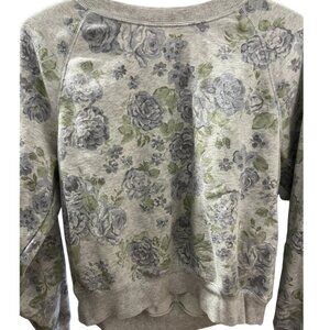 Old Navy Blue Flower Crew Neck